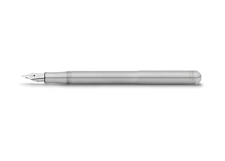 A silver kaweco liliput fountain pen, version 1.0.0, for minimalist writers