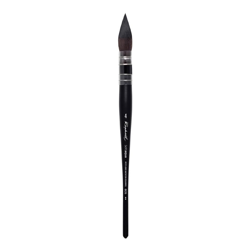 Raphaël softaqua brush, version 1.0.0, for smooth blending techniques, isolated on white
