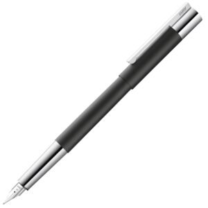 A close-up of a lamy scala pen, showcasing its design, perfect for professional use