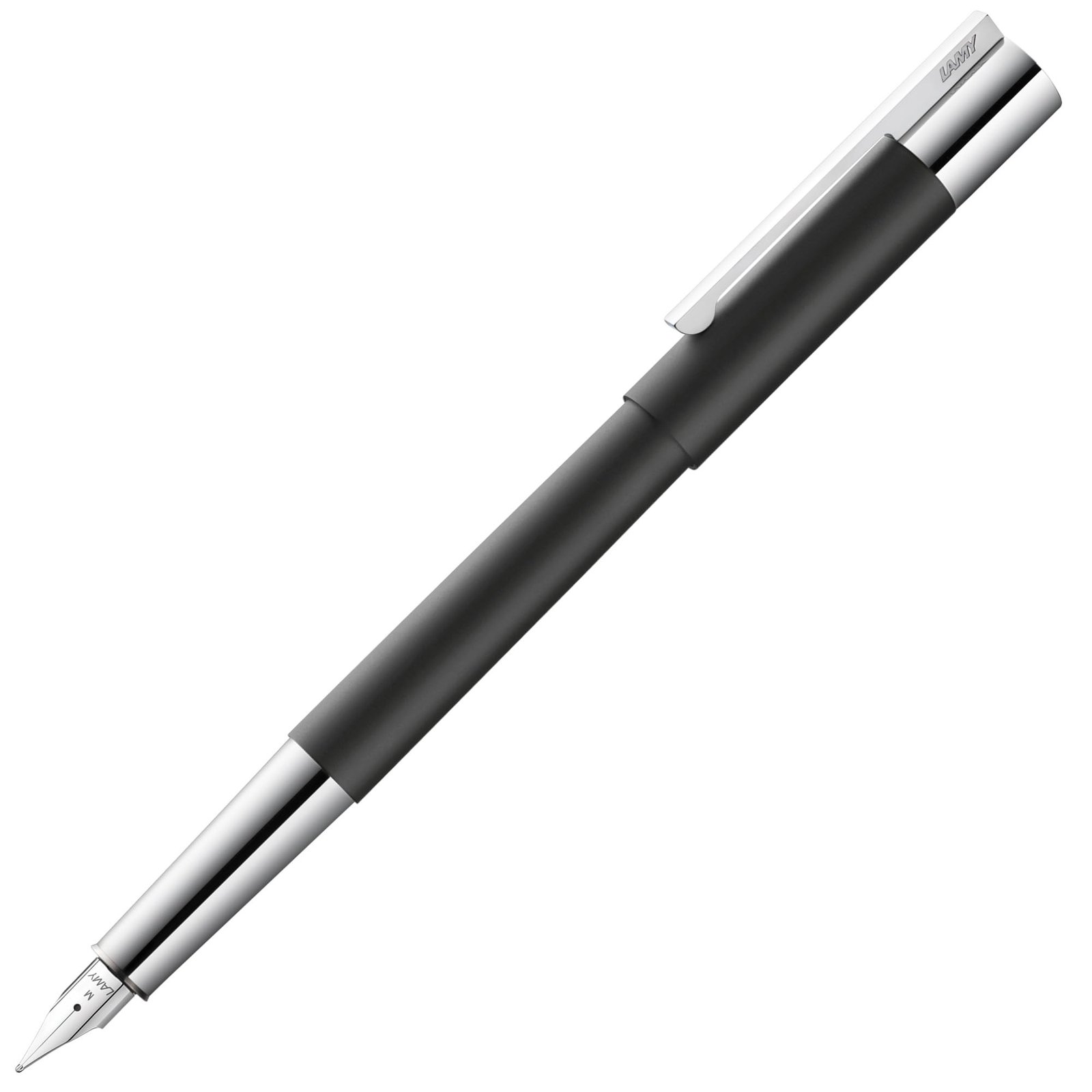 A close-up of a lamy scala pen, showcasing its design, perfect for professional use