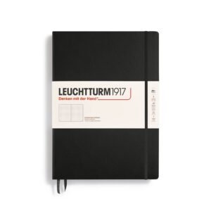 Leuchtturm1917 master notebook, version 1.0.0, black a4+ notebook for creative professionals