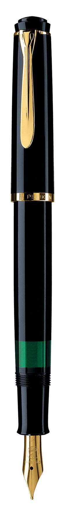 Pelikan epoch fountain pen version 1.0.0, black with gold accents, for timeless writing