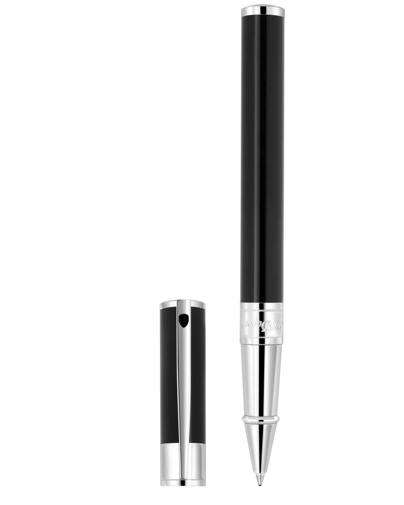 S.t. dupont neo-classique pen, version 1.0.0, black and silver, cap off