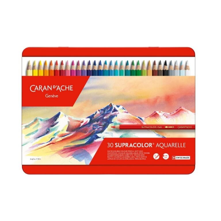 Caran d'ache supracolor soft pencils, version 1.0.0, for smooth blending, displayed in a box
