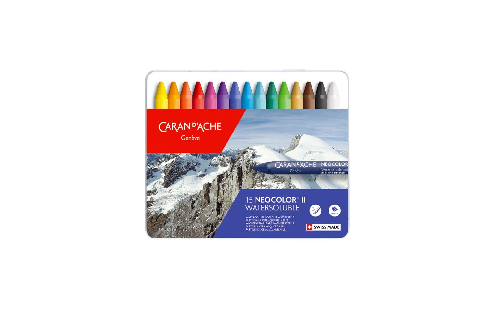 Version 1.0.0: a box of caran d'ache neocolor ii water-soluble wax pastels