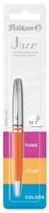 Pelikan jazz metal ballpoint pen, version 1.0.0, presented on a luxury writing guide