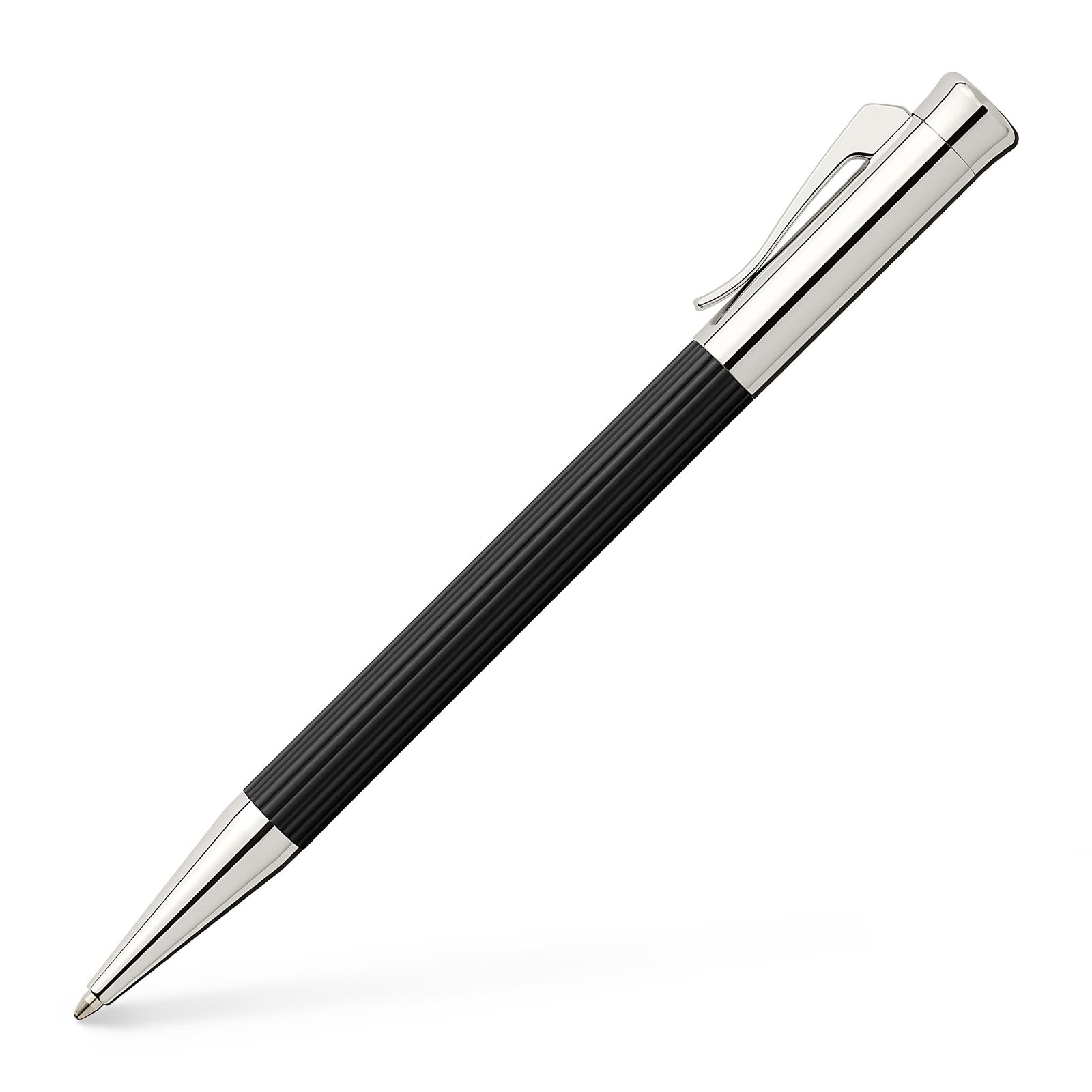 Graf von faber-castell tamitio pen, version 1.0.0, black barrel, silver accents