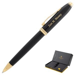 A cross townsend pen with a personalized inscription, showcasing timeless elegance
