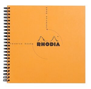 Rhodia heritage spiralbound notebook, version 1.0.0, orange cover, for daily notes