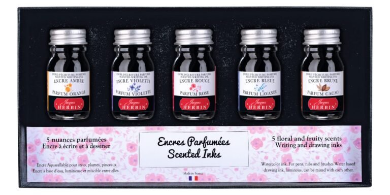 Herbin scented inks in a box; version 1.0.0, perfect for unique art creations