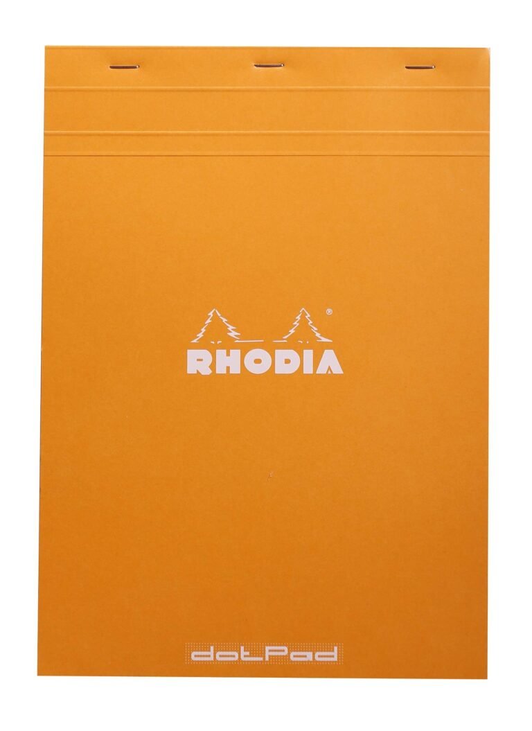 Orange rhodia heritage quadrille notebook, version 1.0.0, for organized writing