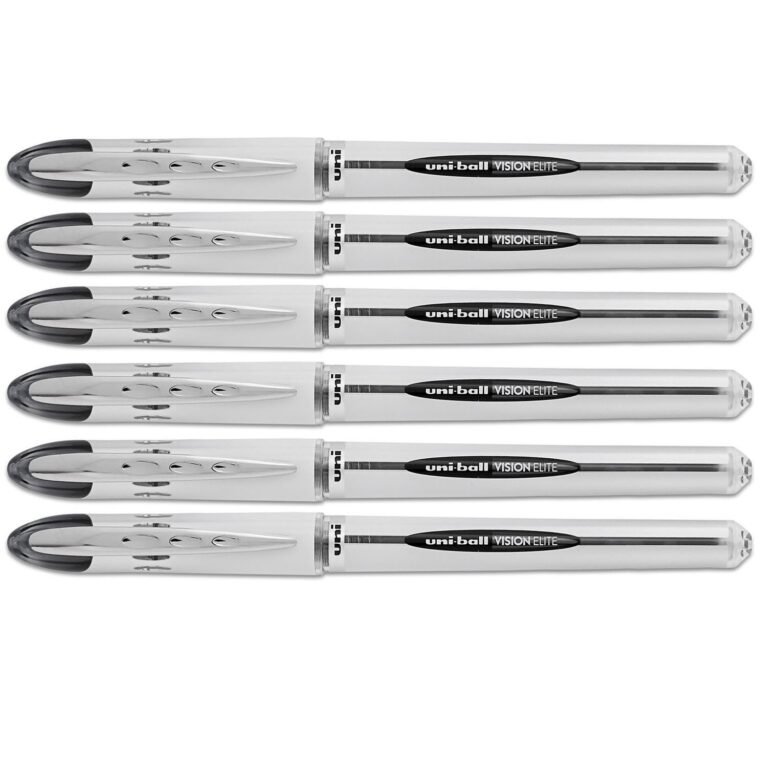 Version 1.0.0: six uni-ball vision elite pens, ideal for professional writing
