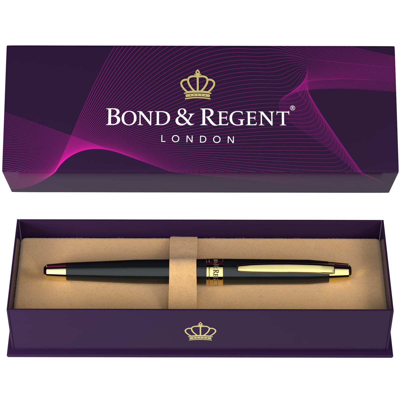 Bond & regent pen in a presentation box, featured in a high-end pen collection