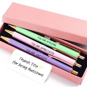 Three stylish pens in a box, perfect for businesswomen and female leaders