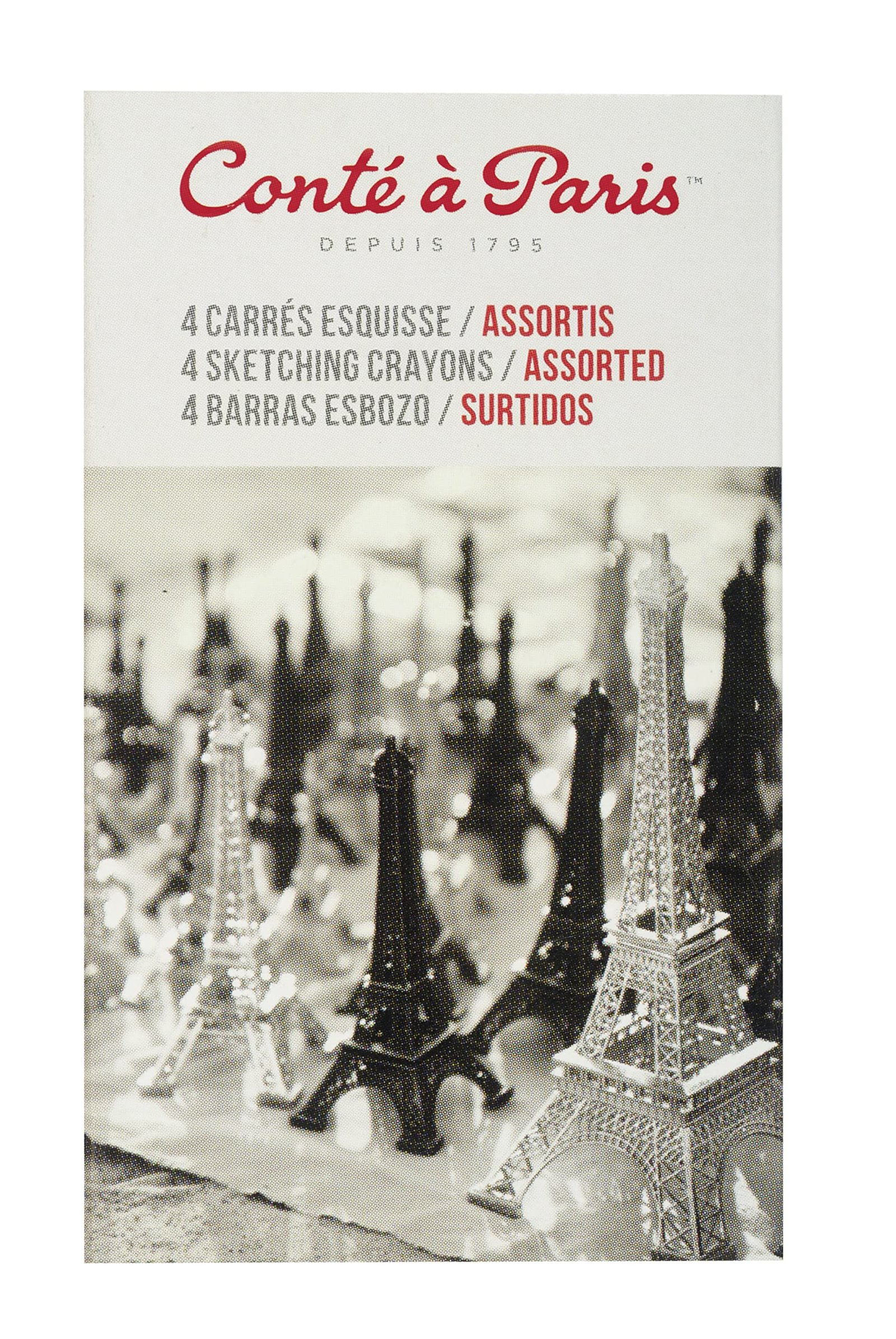 Version 1.0.0: eiffel tower miniatures, possibly related to conte sketching crayons