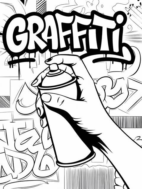 A hand holding a spray can, ready to create graffiti art on a wall